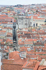 Lisbonne : elevador de Santa Justa, Carmo Convent