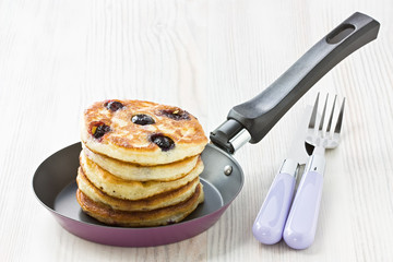 Blueberry pancakes
