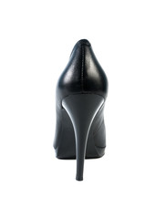 Black high heel shoe