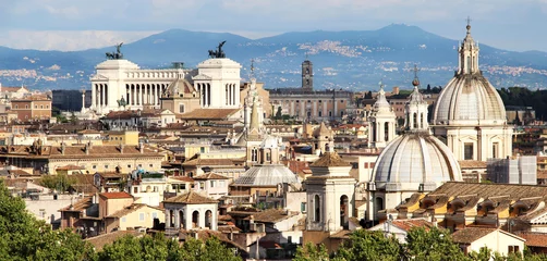 Fotobehang Beautiful panorama of Rome, Italy © Tanouchka