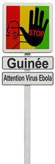 panneau stop au virus Ebola