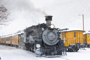 Naklejka premium Durango and Silverton Narrow Gauge Railroad, Kolorado, USA