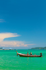 Obraz na płótnie Canvas Boat in Phuket Thailand