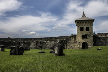 Fototapeta na wymiar Castle and wall