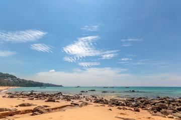 Fototapeta na wymiar Paradisiac beach of Patong, Koh Phuket
