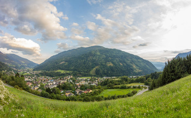 Radenthein Panorama Summer 2014 With Mt. Mirnock In Background