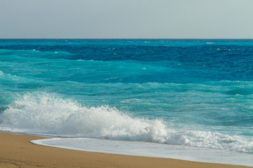 Crashing waves in Lefkada