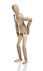 Wooden dummy shows fatigue