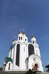 Fototapeta premium Cathedral of Christ the Saviour and Victory Square in