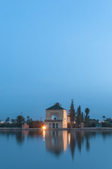 Fototapeta premium Pavillion on Menara Gardens at Marrakech, Morocco