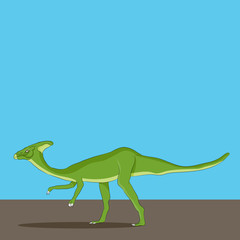 Obraz na płótnie Canvas Parasaurolophus Dinosaur