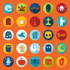 Set of halloween icons