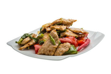 Pork with vegetables