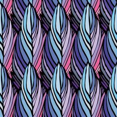 Feather seamless pattern - 68698861
