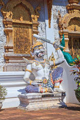 Giant statue at Wat  Ban Den in Chiangmai province of Thailand