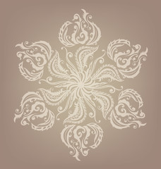 Floral oriental mandala design