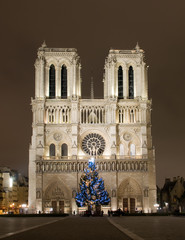 Fototapeta premium Notre Dame de Paris before Cristmas