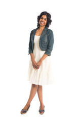 casual indian female with skirt