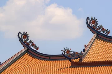 Poster de jardin Temple chinese temple roof