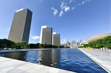 Fototapeta na wymiar Empire State Plaza in Albany, New York