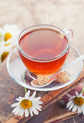 Cup of fresh herbal tea