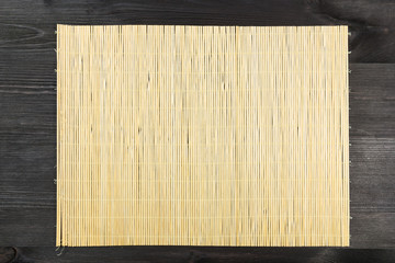 Bamboo mat background.