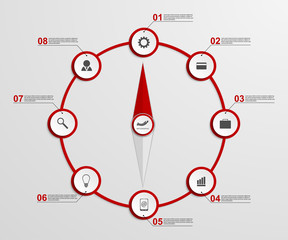 Abstract infographic design template.