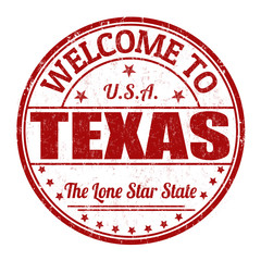 Welcome to Texas stamp