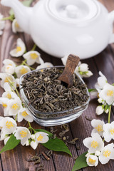 Obraz na płótnie Canvas Dry herbal tea