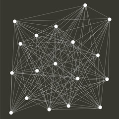 White intersecting geometric pattern