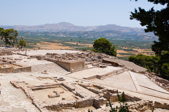Phaistos palace on Crete island, Greece.