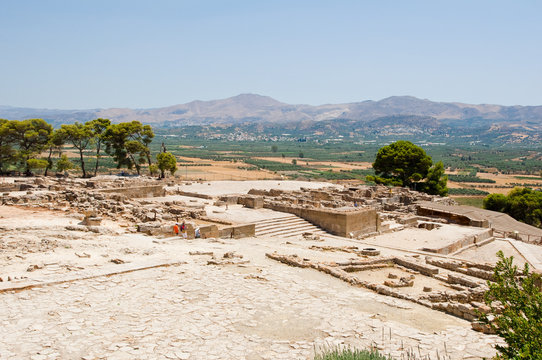 View of Phaistos. Creete, Greece.