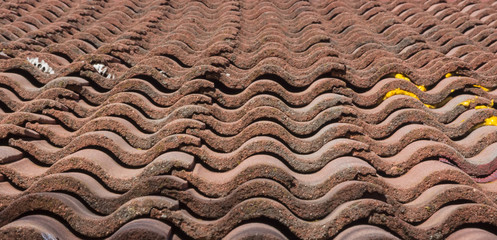 background with a roof and tiles
