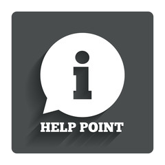 Help point sign icon. Information symbol.