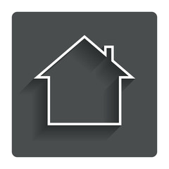 Home sign icon. Main page button. Navigation