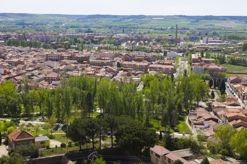 Fototapeta na wymiar General panoramic view of the town of Palencia, Spain