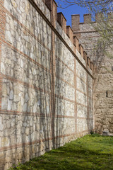 Walls of the Archbishop Palace Alcala de Henares, Spain