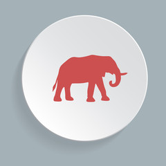 Elephant symbol - vector illustration