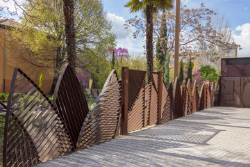 Fototapeta premium parks and gardens of the city of Alcala de Henares, Spain