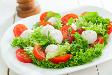 Delicious healthy mozzarella salad