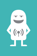 Animated personality radioanchorman