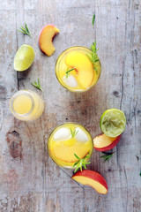 Natural Fruit Juices on Table