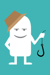 Animated personality fishing