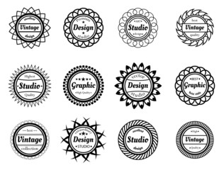 Collection award stamp for design adn graphic studios