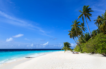 tropical beach in Maldives