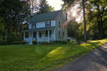 Picture of typical US small town house.