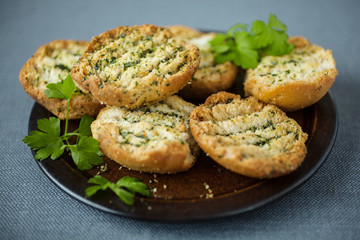 Grilled or toasted crispy bread