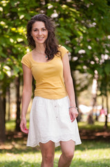 Portrait of a beautiful young woman