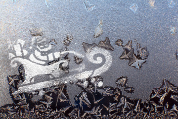 pattern glass santa claus klaus