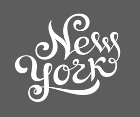 New York hand lettering
